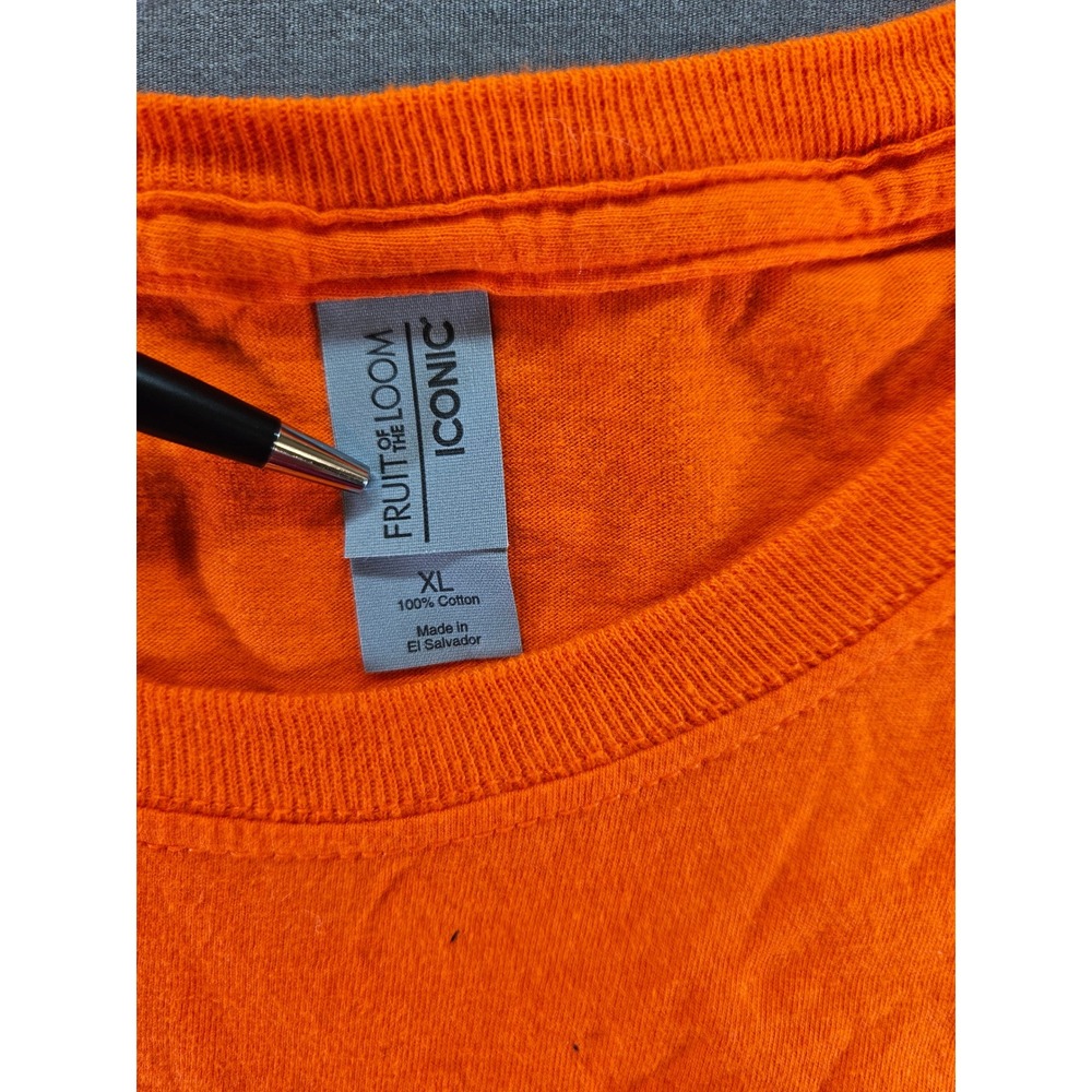Fruit of the Loom UVASTRONG Virginia Cavaliers Orange T-Shirt XL 1 15 41 Logo - Picture 3 of 4
